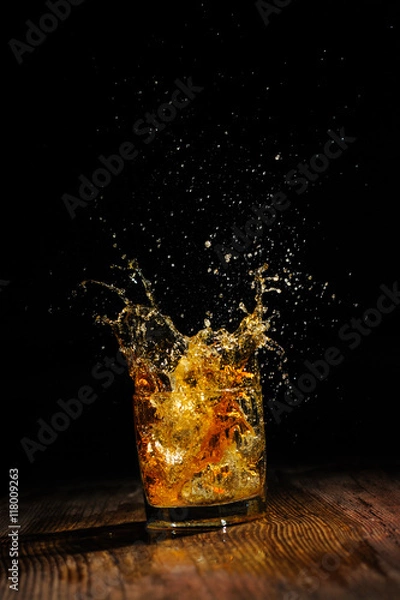 Obraz cognac on the wooden table