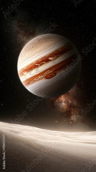 Fototapeta  an artist's impression of jupiter's great red spot