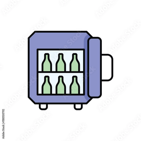 Fototapeta Mini-bar vector icon