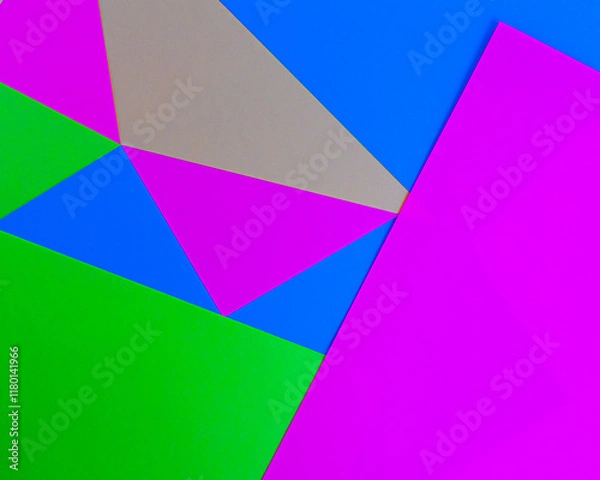 Obraz Multicolored scraps of paper, place for text