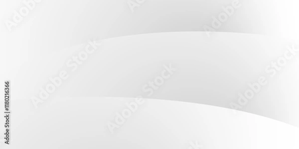 Fototapeta Abstract minimalist white and gray curve modern background. texture white pattern. vector illustration