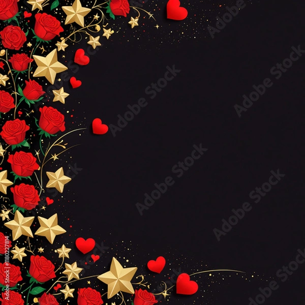 Fototapeta frame for congratulating your beloved woman on Valentine's Day
