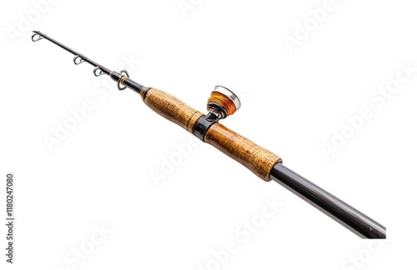 Fototapeta Fishing Pole Extension for Enhanced Casting � Isolated on White Background