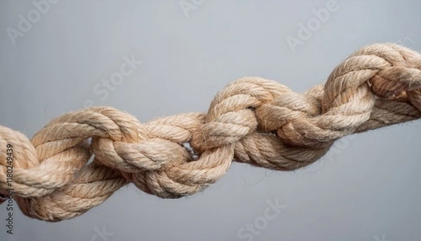 Fototapeta The tangled strings are neatly arranged and connected without any knots.