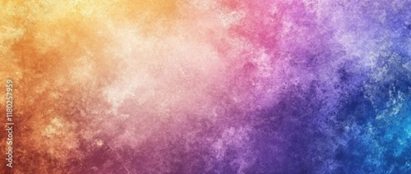 Fototapeta A vibrant abstract background with a textured blend of rainbow colors, including shades of orange, purple, pink, and blue