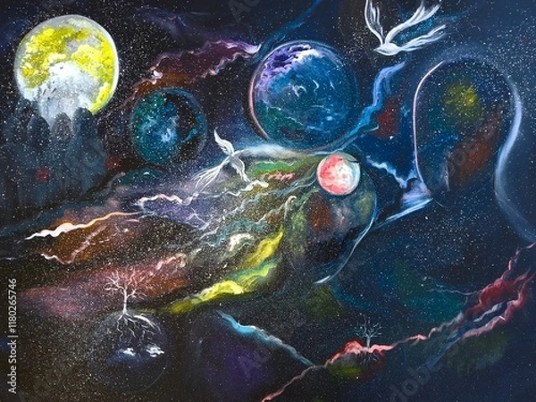 Obraz background with space