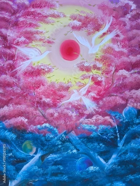 Obraz painting on canvas