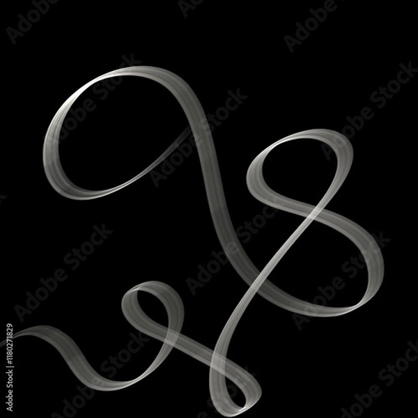 Fototapeta treble clef on black background