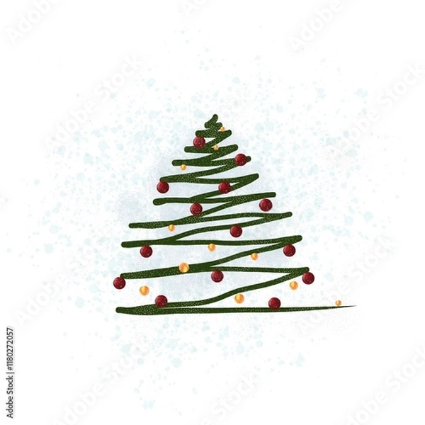 Fototapeta abstract christmas tree