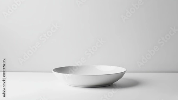 Fototapeta Empty white studio background. Design for displaying product.