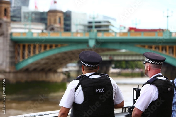 Obraz Brytyjscy policjanci