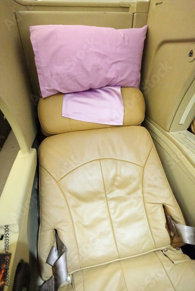 Obraz 飛行機のビジネスクラスの座席