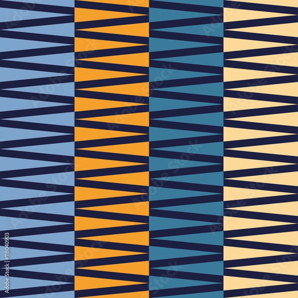 Obraz Seamless vector background with abstract geometric pattern. Print. Repeating background. Cloth design, wallpaper.