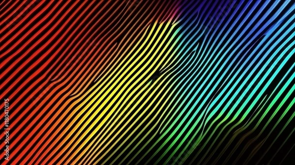 Fototapeta Abstract Rainbow Diagonal Stripes Design