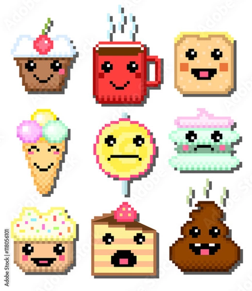 Obraz Cakes with funny shit