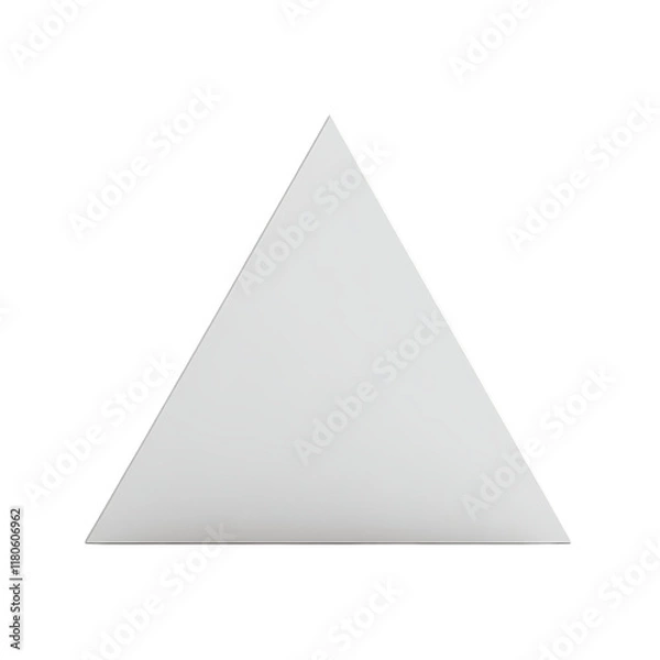 Fototapeta triangle Advertisement isolated on white background full depth of field 