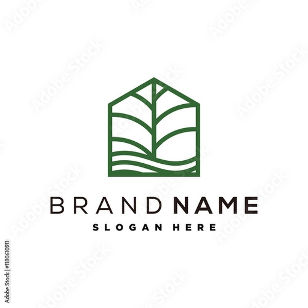 Obraz tree house luxury logo design element vector template
