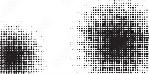 Obraz Wave halftone pattern. Halftone dots background.
