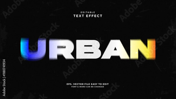 Fototapeta Urban blur text effect, blur text style
