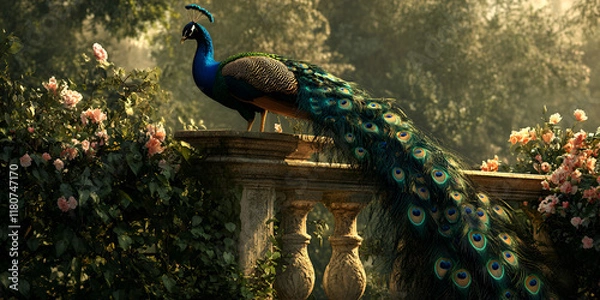 Obraz Peacock in a Garden, Majestic Peacock Beauty
Vibrant Garden Peacock
Graceful Peacock Scene
Peacock in Nature's Glory
Stunning Peacock Colors
Elegant Peacock Portrait