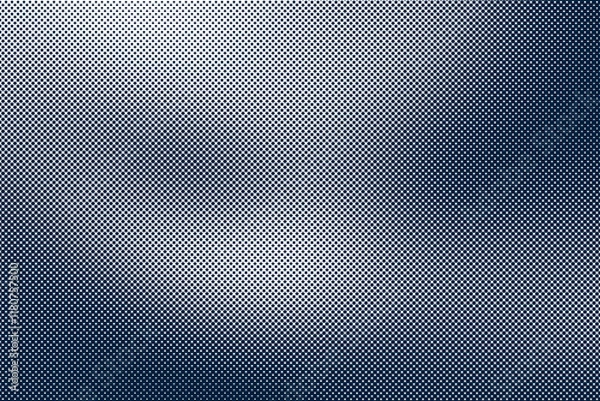 Fototapeta Abstract Halftone Grainy Gradient Background Texture in Blue and White Poster Banner
