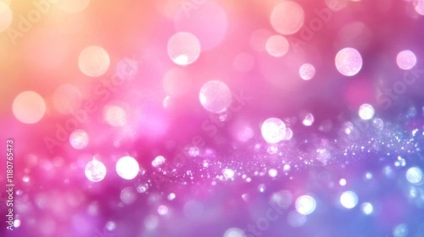 Fototapeta Abstract Pastel Dream: A Kaleidoscope of Sparkling Lights