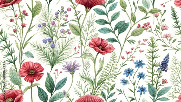 Fototapeta Seamless Pattern Flower Patterns in Stunning , Use for Print & Digital Design Fashion & Textiles., Home Decorate, Product Design.