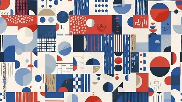 Fototapeta scandinavian simplicity pattern wallpaper