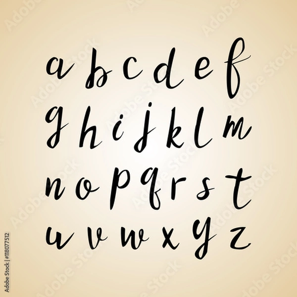 Fototapeta Hand drawn vintage script