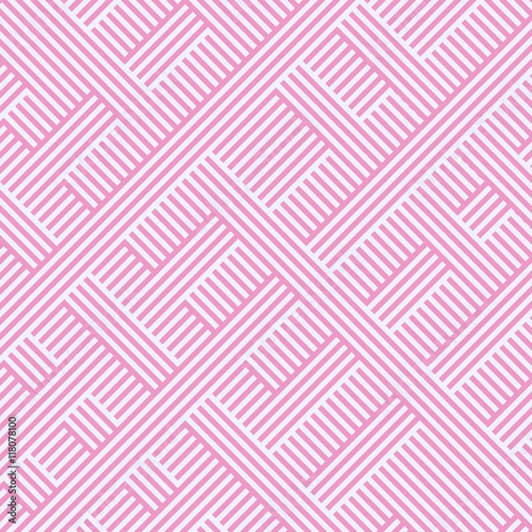 Fototapeta Abstract stripped geometric background. Vector illustration