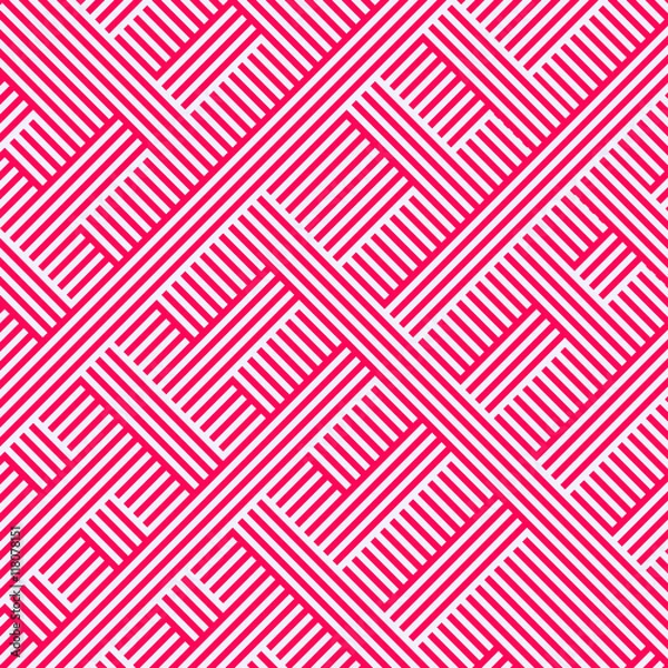 Fototapeta Abstract stripped geometric background. Vector illustration