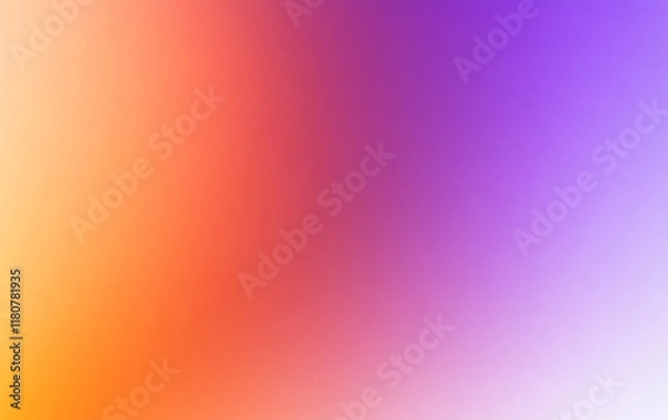 Fototapeta Vibrant gradient abstract background with orange purple pink transition light effect smooth art design digital wallpaper texture
