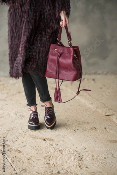 Obraz girl with a bag