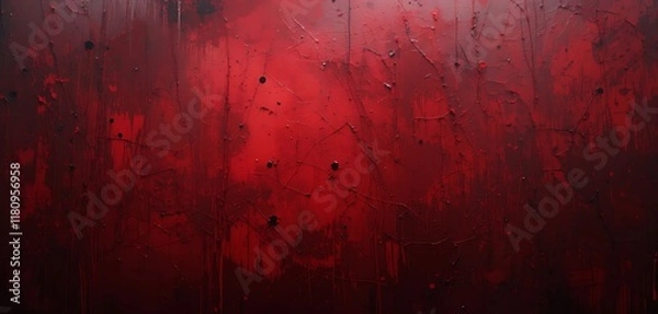 Fototapeta Abstract Red Textured Painted Surface