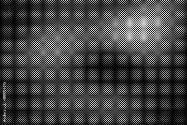 Fototapeta Black And White Abstract Halftone Grainy Gradient Background Texture in Poster Banner