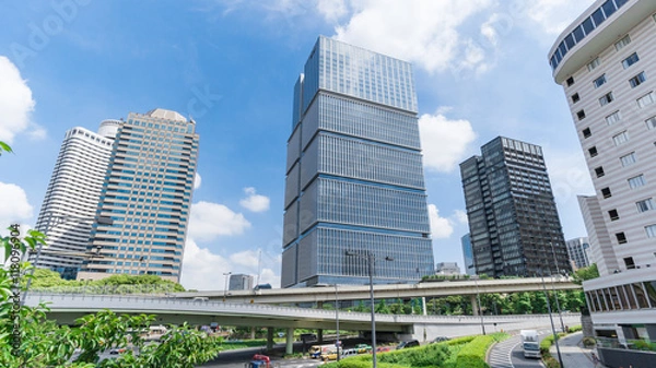 Obraz [東京都港区赤坂] 赤坂見附交差点付近の風景