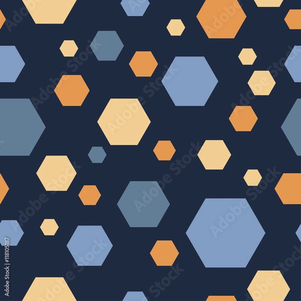 Fototapeta Seamless vector background with abstract geometric pattern. Print. Repeating background. Cloth design, wallpaper.