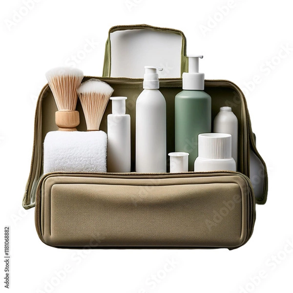 Obraz Toiletries Kit Isolated on a White Clean Background
