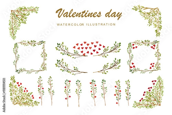 Fototapeta set of floral elements
set of floral elements for design