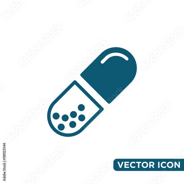Obraz Simple Capsule Icon Design Template