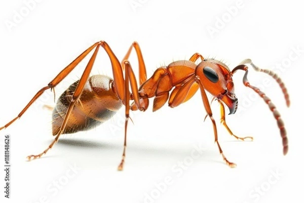 Fototapeta High Quality Picture of Pharaoh Ant on Transparent Background