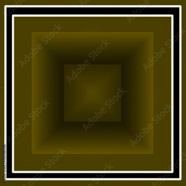 Obraz 3D square design, for ceiling and floor decoration