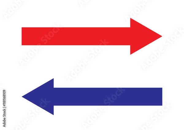 Fototapeta シンプルな矢印のアイコン