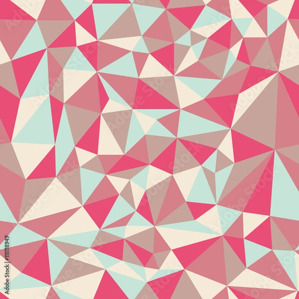 Obraz Seamless pattern of triangles. EPS8 illustration.
