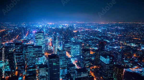 Obraz AI and big data integration for smart cities, optimizing energy use, traffic flow, and waste management through data analysis and machine learning algorithms.