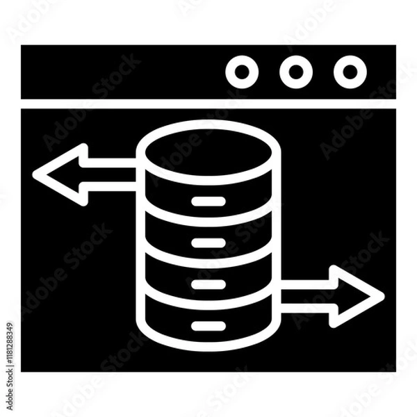 Fototapeta Data Transaction Icon