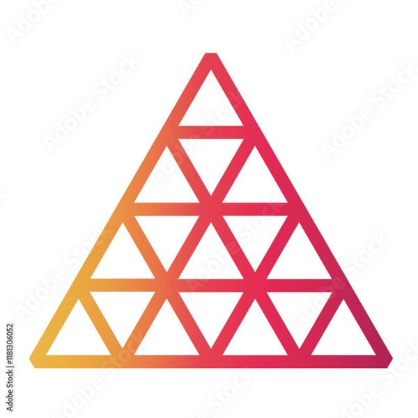Obraz triangle Line Gradient Icon