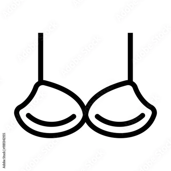 Fototapeta Underwear Bra icon design vector template
