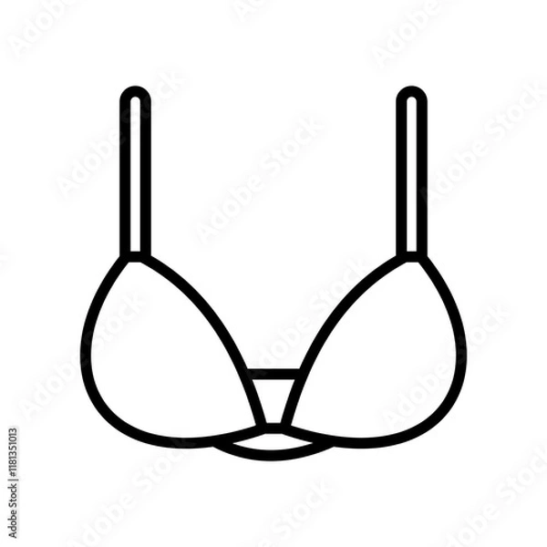 Fototapeta Underwear Bra icon design vector template