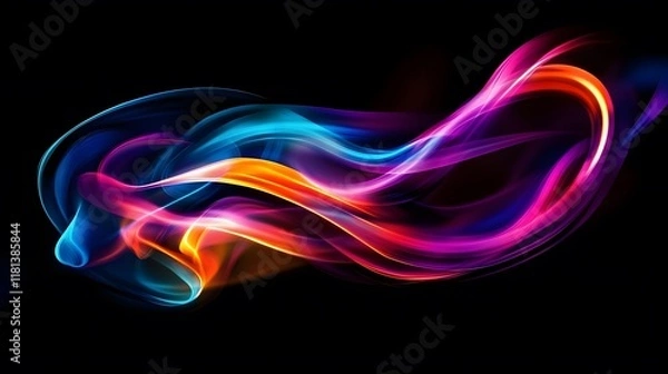 Fototapeta  Abstract Speed Motion Blur with Colorful Lines and Energy Waves